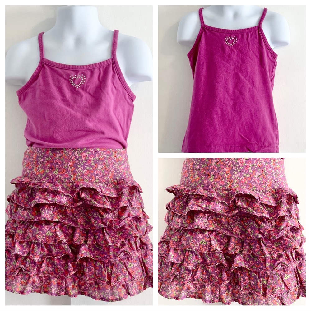 Girl’s-Circo Tank/ Old Navy Ruffle Skirt Set